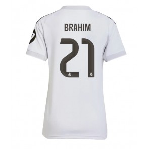 Lacne Ženy Futbalové dres Real Madrid Brahim Diaz #21 2025-26 Krátky Rukáv - Domáci